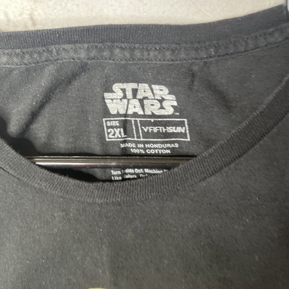Star Wars Mandalorian Tee Shirt Mens Size 2XL Short Sleeve Black Pullover Top - Picture 3 of 5